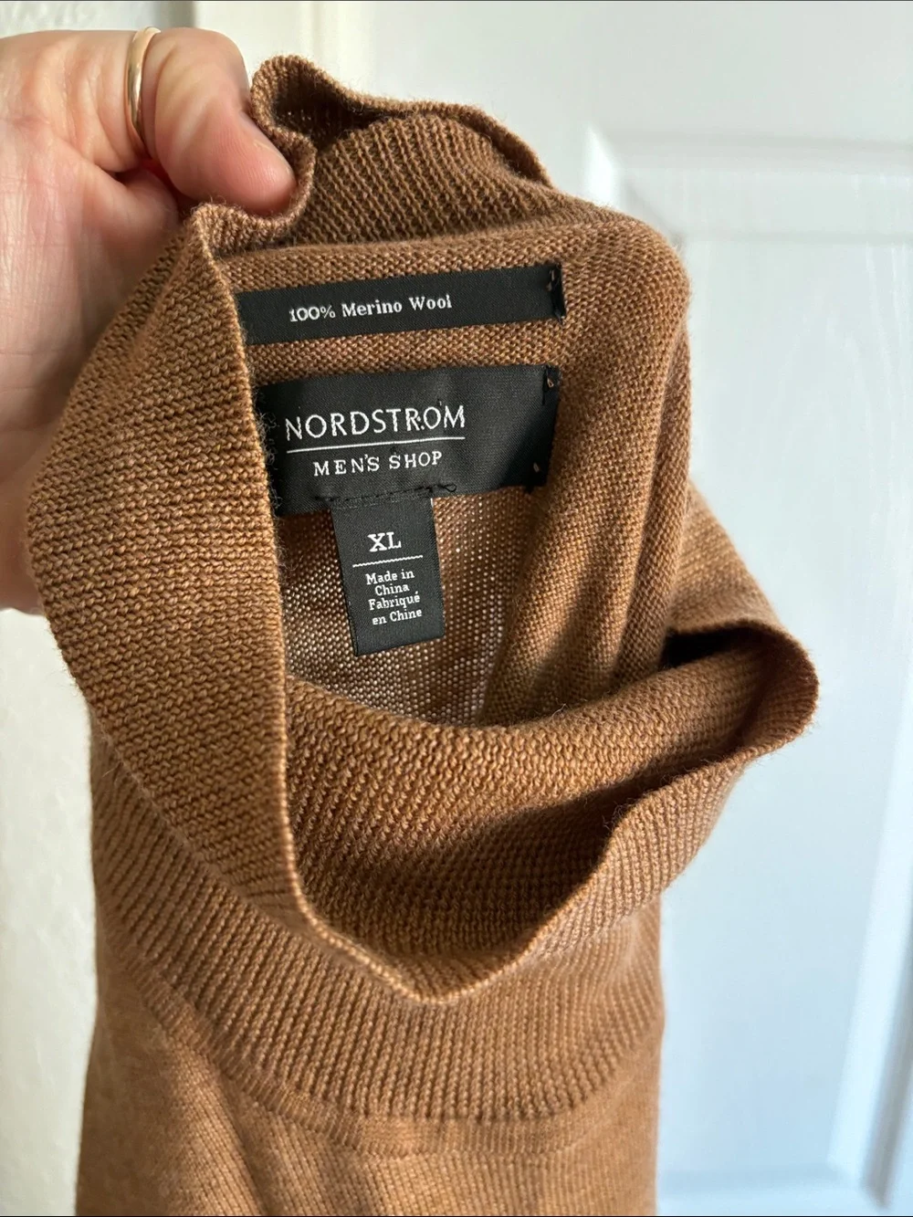 Nordstrom Men’s Merino Wool Turtleneck - camel
